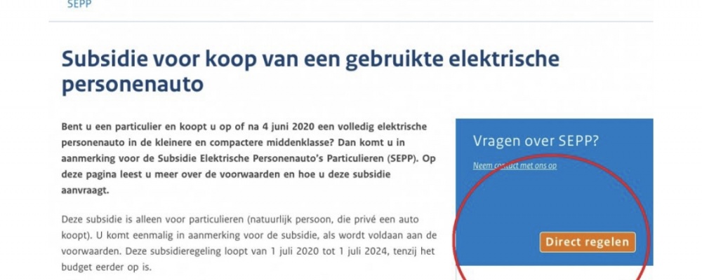 Grijp je kans! € 2.000 subsidie op tweedehands EV.