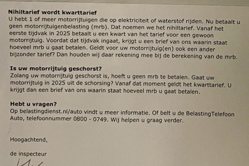 Hoeveel motorrijtuigenbelasting ga ik volgend jaar betalen?