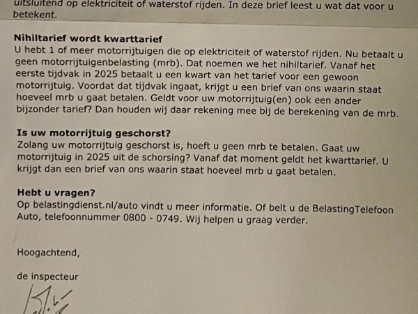 Hoeveel motorrijtuigenbelasting ga ik volgend jaar betalen?